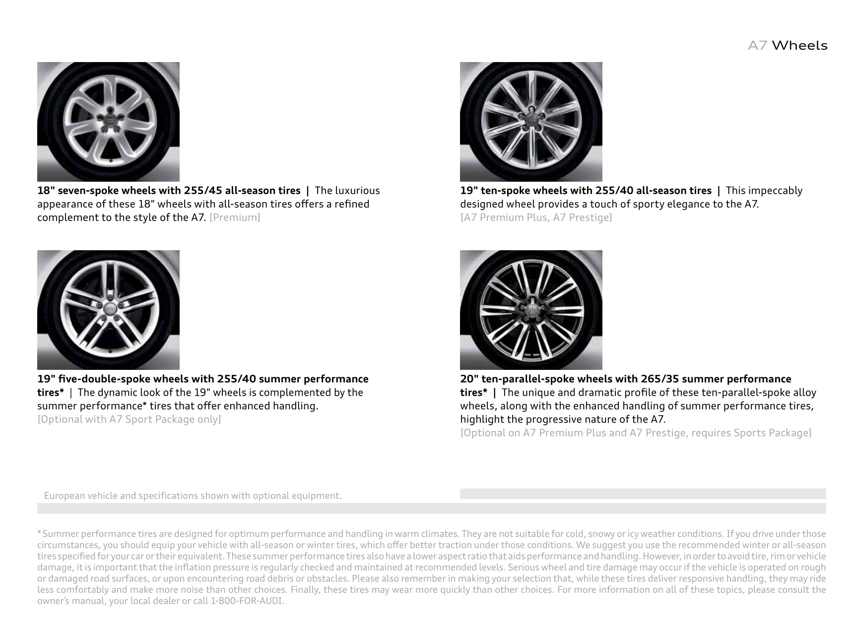 2012 Audi A7 Brochure Page 11